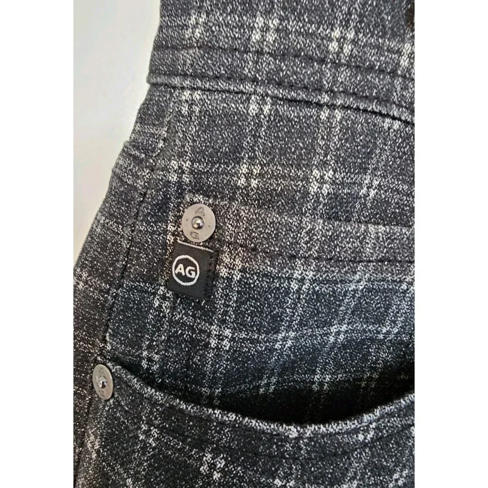 AG  Adriano Goldschmied  Tellis Modern Slim Jeans/Trousers Black Checkered 32x32 - Picture 6 of 15